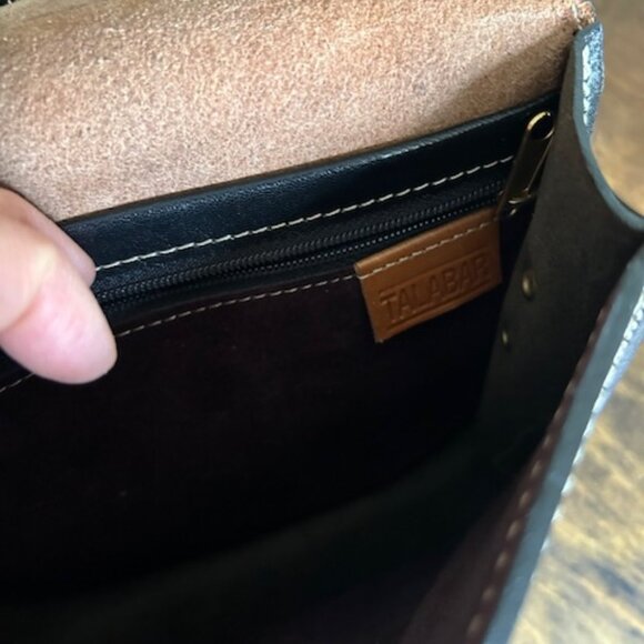 Talabar Leather Cubist Style Crossbody Bag - Picture 4 of 7